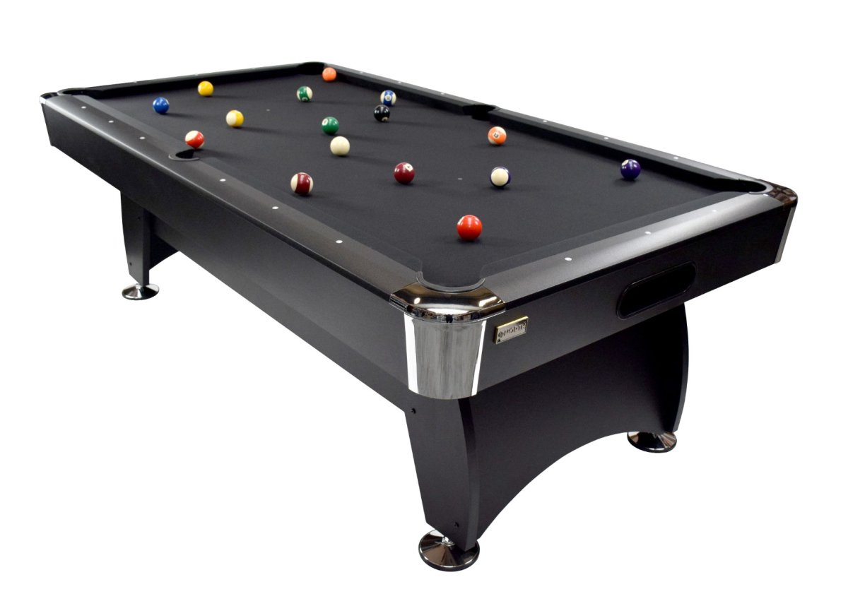 NORTH Gardone Pool Table Black/Black 8FT