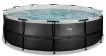 EXIT Black Leather pool ø488x122cm with filter pump - black thumbnail
