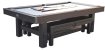 Table de billard (pool) TopTable Dinner bois noir avec bancs 8FT miniature