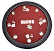 NORTH Texas Round Poker Table Red 8 Players thumbnail