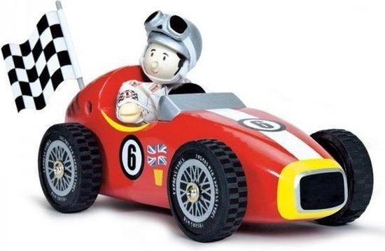 Le Toy Van Véhicule jouet voiture de course rouge - bois