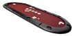 NORTH Tabletop Table de poker rouge 10 places miniature