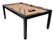 NORTH Essence Table de billard/Table à manger Noir/Noir 7FT miniature