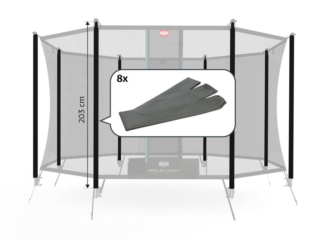 Berg Safety Net Comfort - Housses de poteaux (203 cm) (8x)