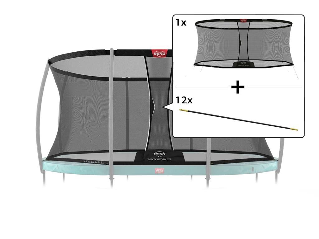 Berg Grand Safety Net Deluxe - Filet seul 470 + jeu d'arceaux