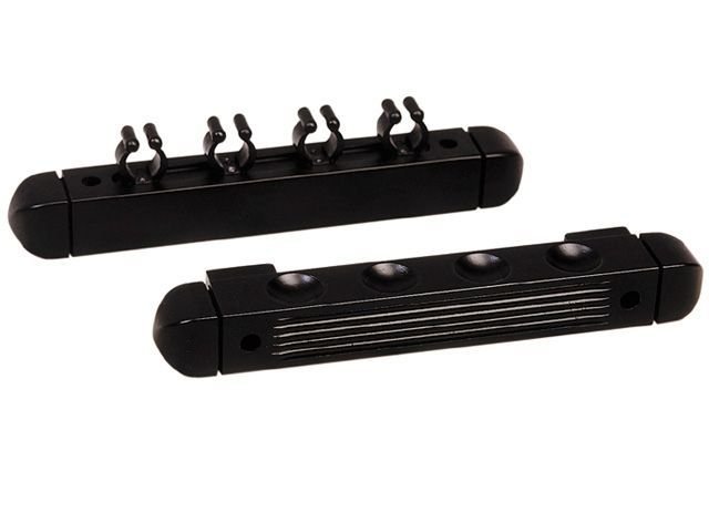 Lexor Wall Cue Rack 4 Cues Black