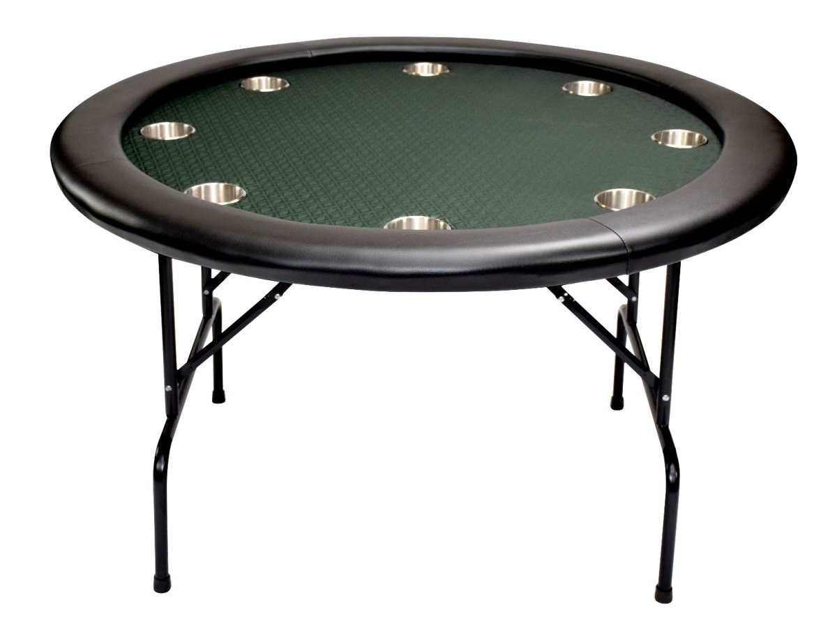 NORTH Texas Round Poker Table Green 8 Players