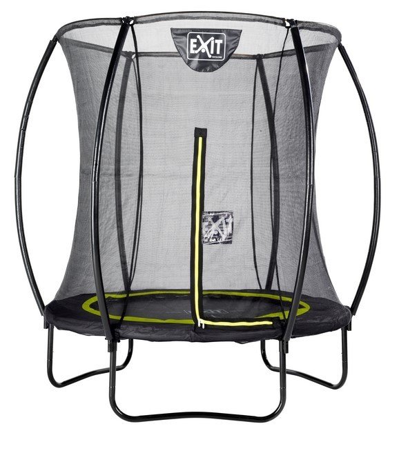 EXIT Trampoline Silhouette 183 Noir + filet de sécurité