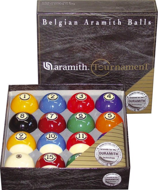 Jeu de billes de pool Aramith US Tournament 57,2 mm