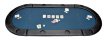 NORTH Tabletop Poker Table Blue 10 Seats thumbnail