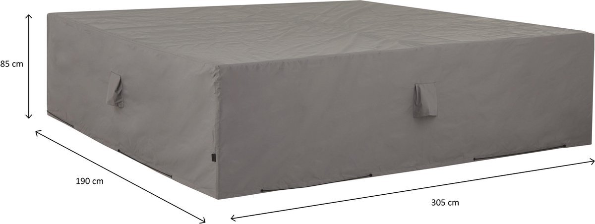 Madison Housse pour salon de jardin 305x190x85 cm grise