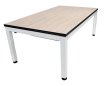 NORTH Essence Table de billard/Table à manger Blanc/Chêne 7FT miniature
