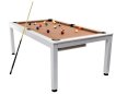 NORTH Essence Table de billard/Table à manger Blanc/Blanc 7FT miniature