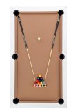 NORTH Essence Table de billard/Table à manger Blanc/Blanc 7FT miniature
