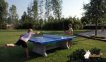 Heblad Concrete Table Tennis Table Blue Square Corners thumbnail