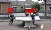 Heblad Concrete Round Table Tennis Table Natural thumbnail