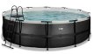 EXIT Black Leather pool ø488x122cm with filter pump - black thumbnail