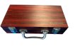 NORTH Set de poker mallette aspect acajou 100 jetons miniature