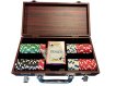NORTH Set de poker mallette aspect acajou 100 jetons miniature
