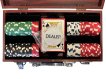 NORTH Set de poker mallette aspect acajou 100 jetons miniature