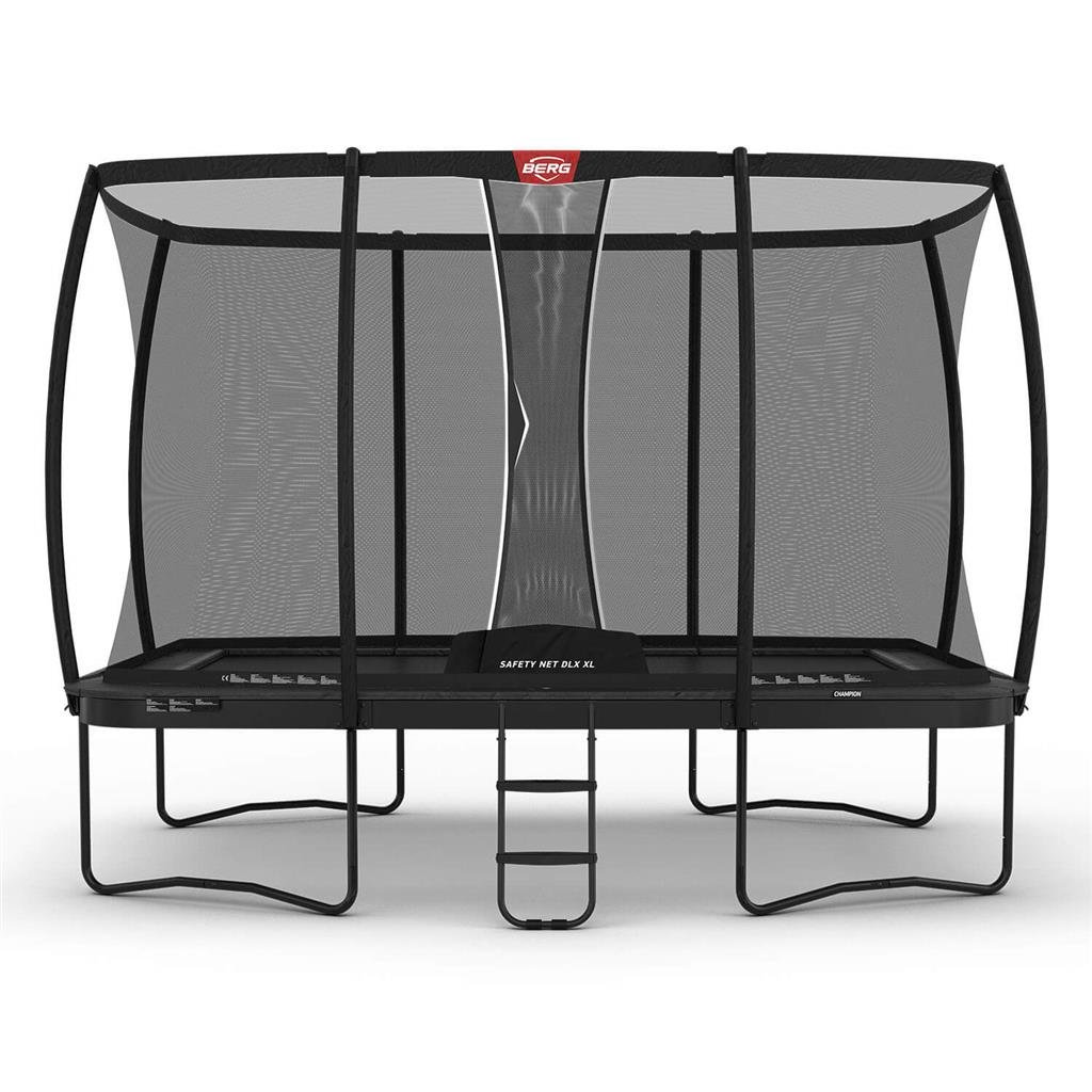 BERG Ultim Champion Regular Trampoline 500 Gris + Safety Net Deluxe XL