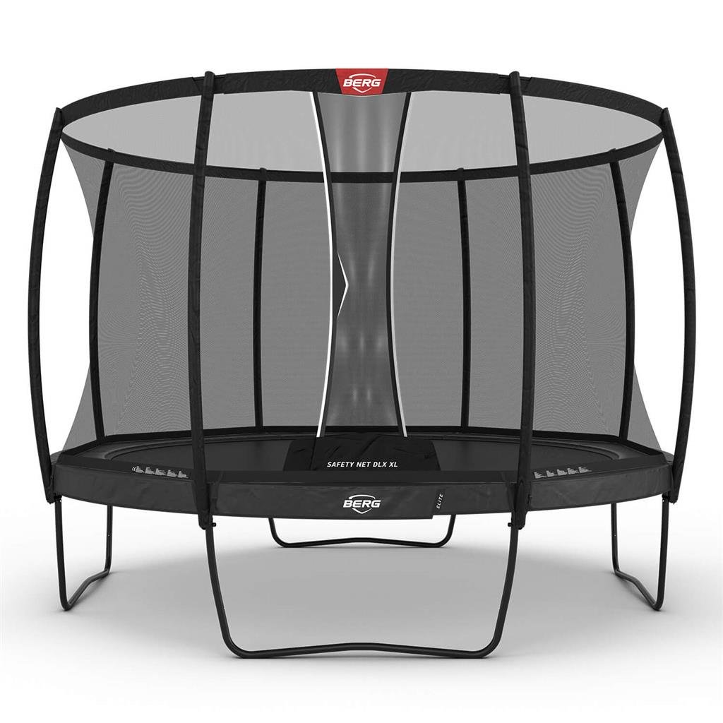 BERG Elite Regular Trampoline 430 Gris + Safety Net Deluxe XL