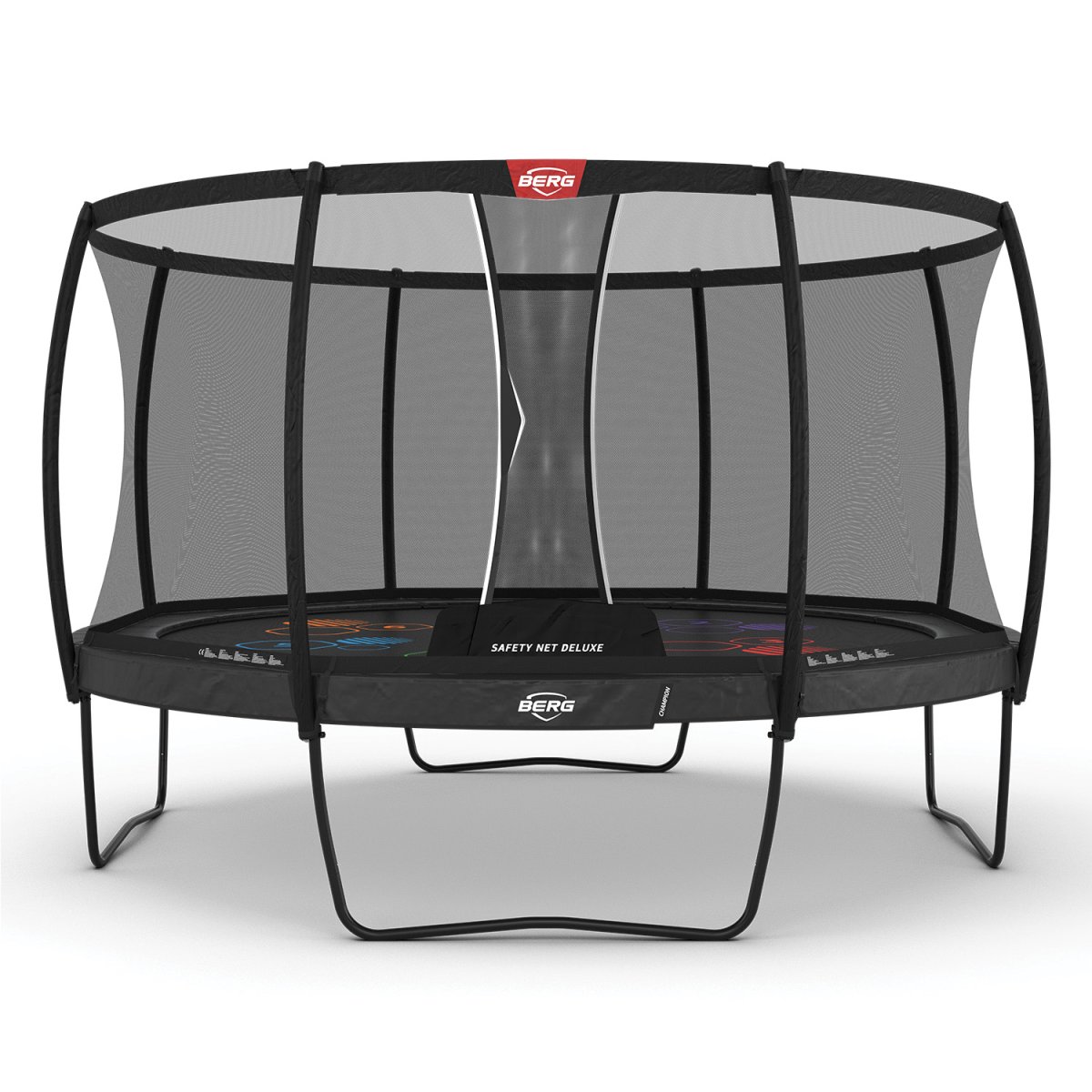 BERG Champion Regular Trampoline 430 Grey Levels + Safety Net Deluxe