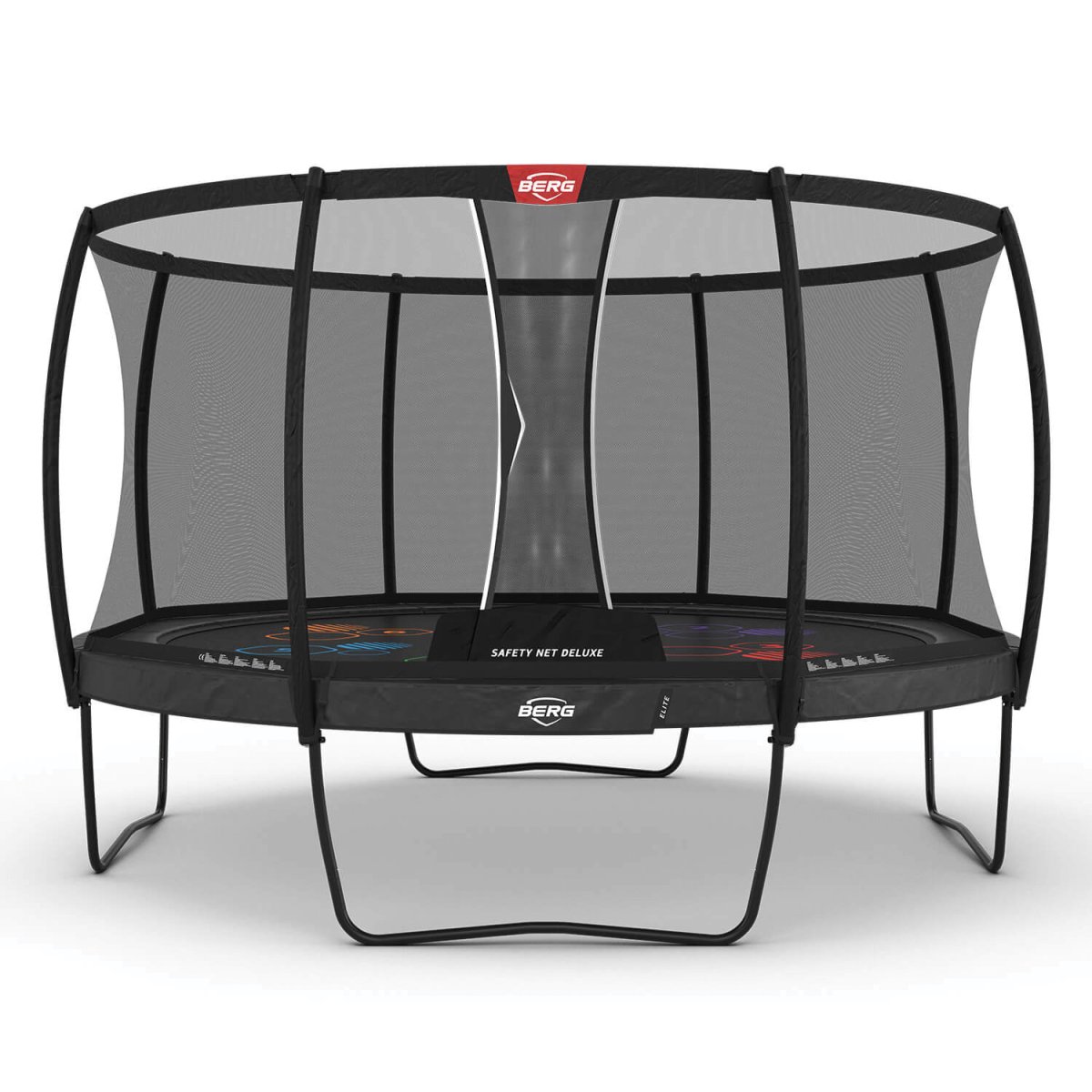 BERG Elite InGround Trampoline 430 Gris Levels + Safety Net Deluxe