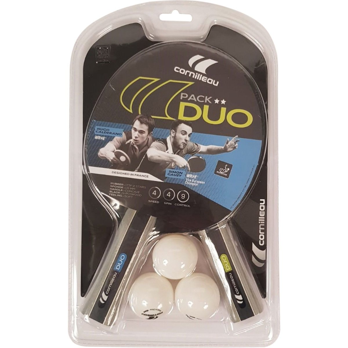 Cornilleau Sport Pack Duo Table Tennis Bat Set