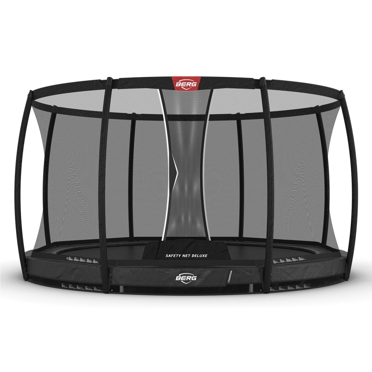 BERG Champion InGround Trampoline 330 Grey + Safety Net Deluxe