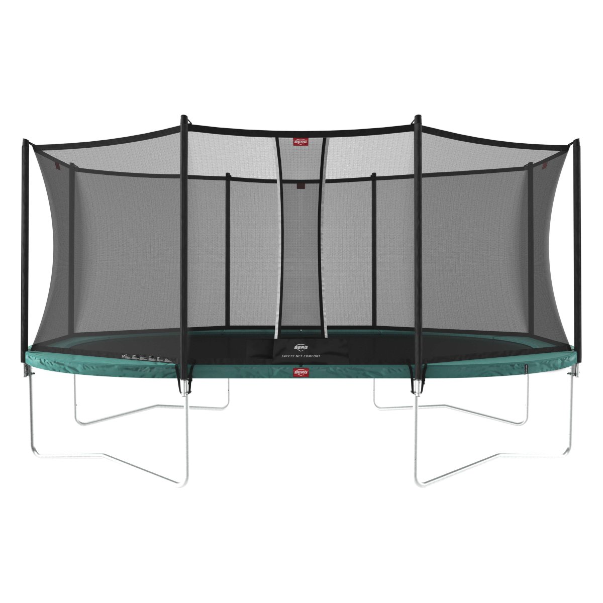BERG Grand Favorit Regular Trampoline 520 Green + Safety Net Comfort
