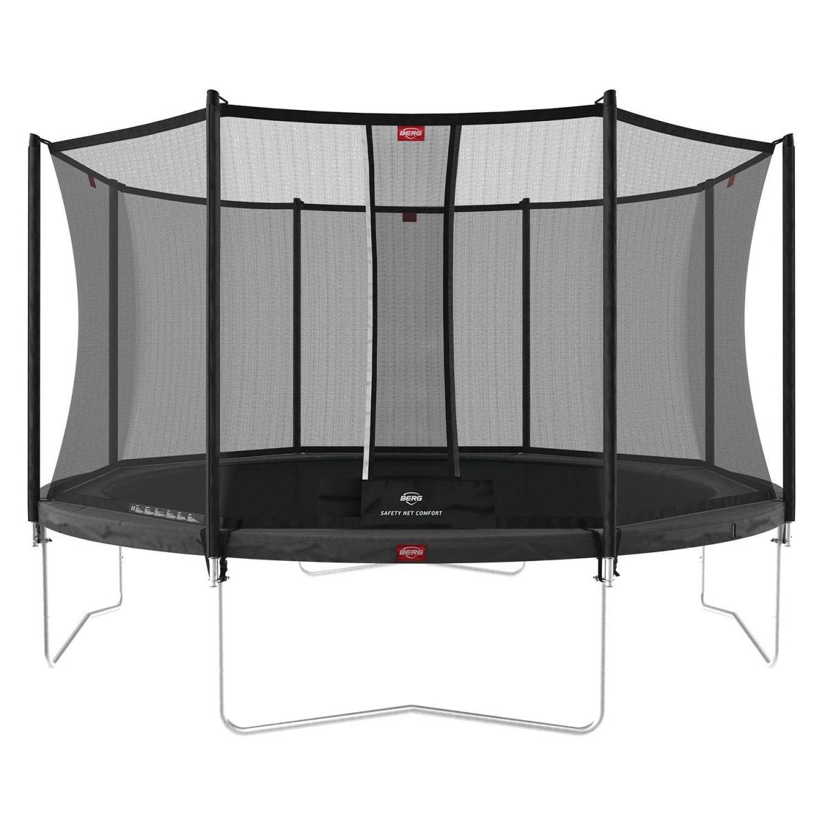 BERG Favorit Regular Trampoline 380 Grey + Safety Net Comfort