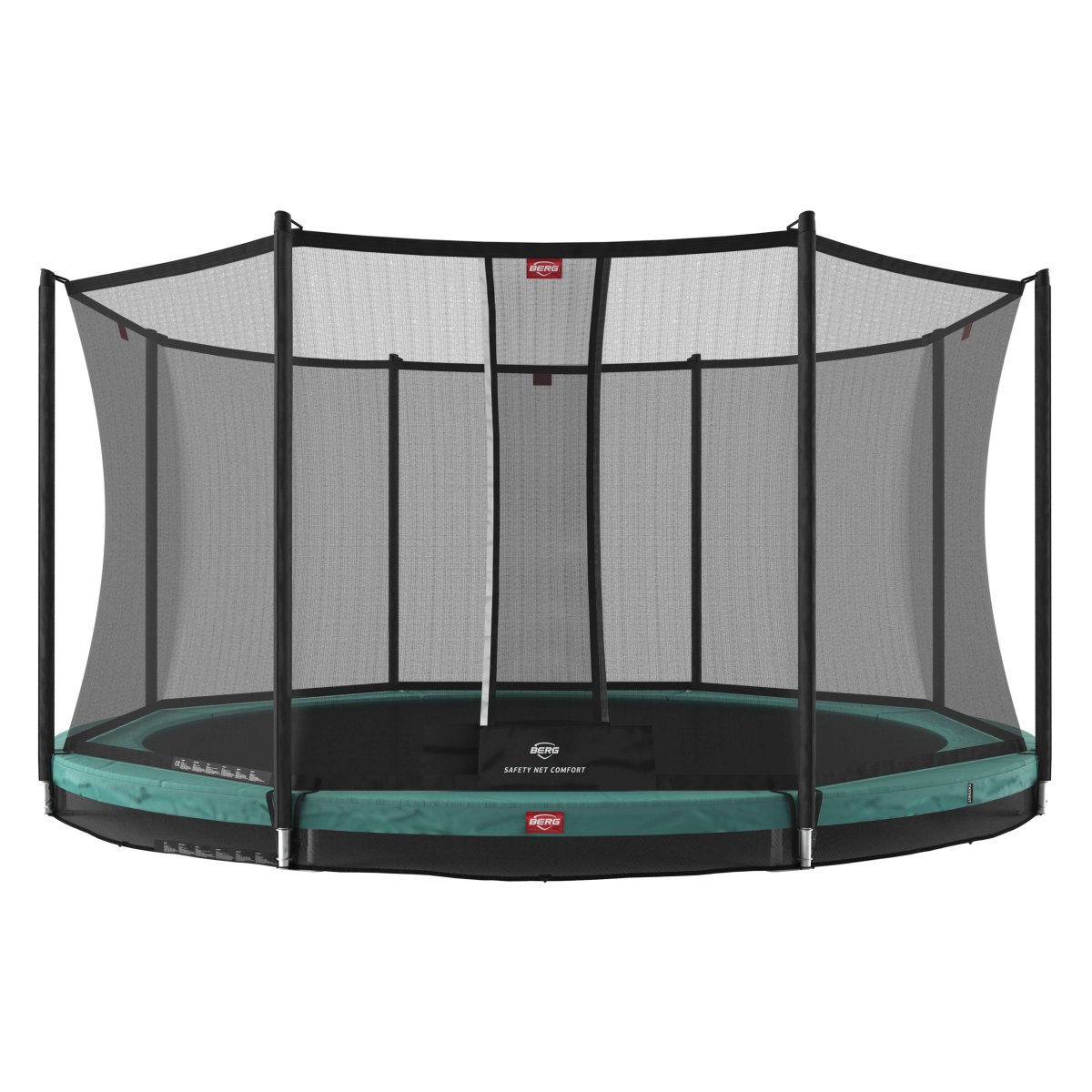 BERG Favorit InGround Trampoline 430 Green + Safety Net Comfort