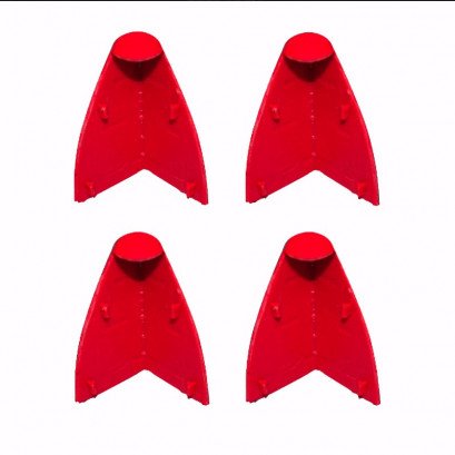 Cornilleau Two-Material Corner H60 Red X4