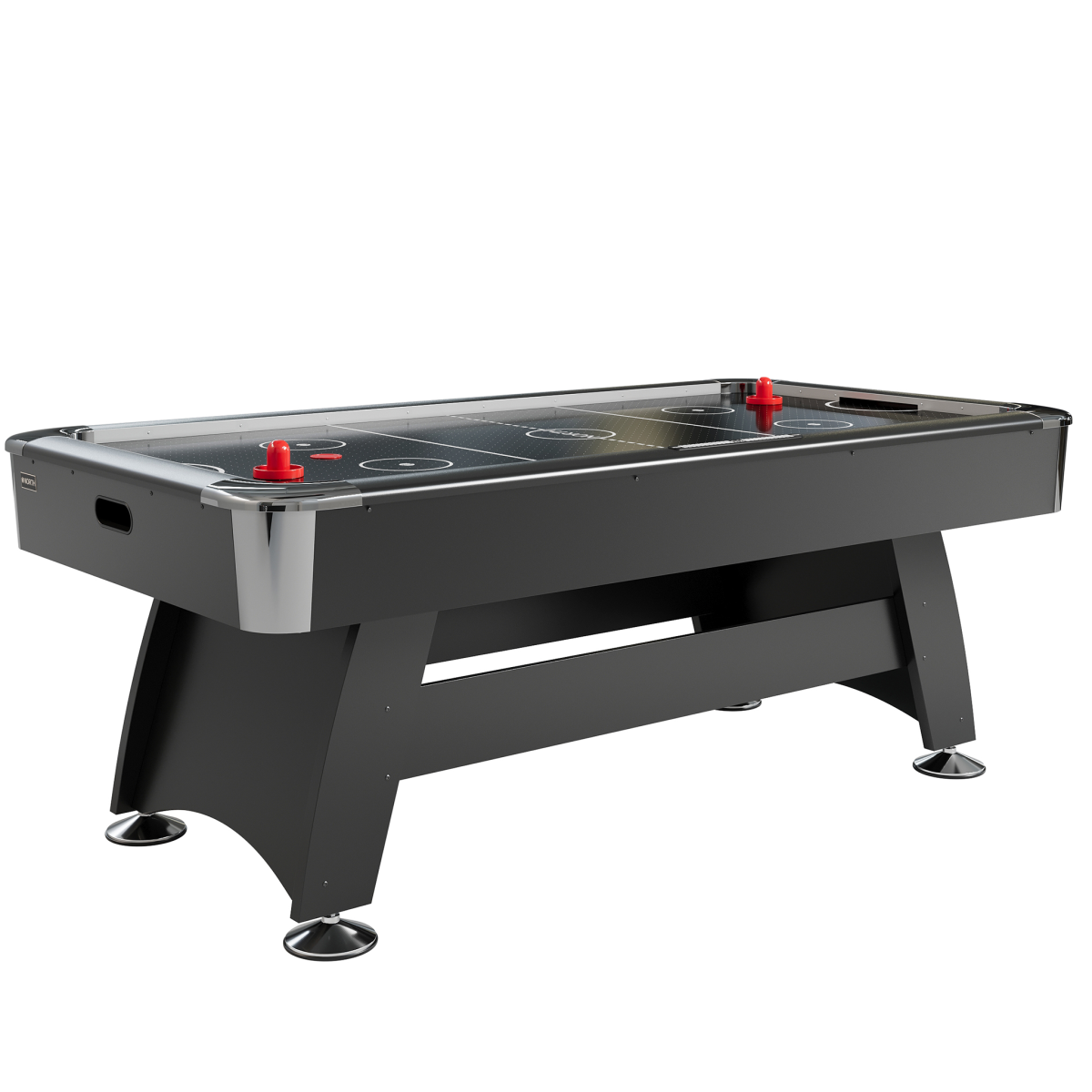 NORTH Storm Air Hockey Table Black/Black Stainless Steel 7FT