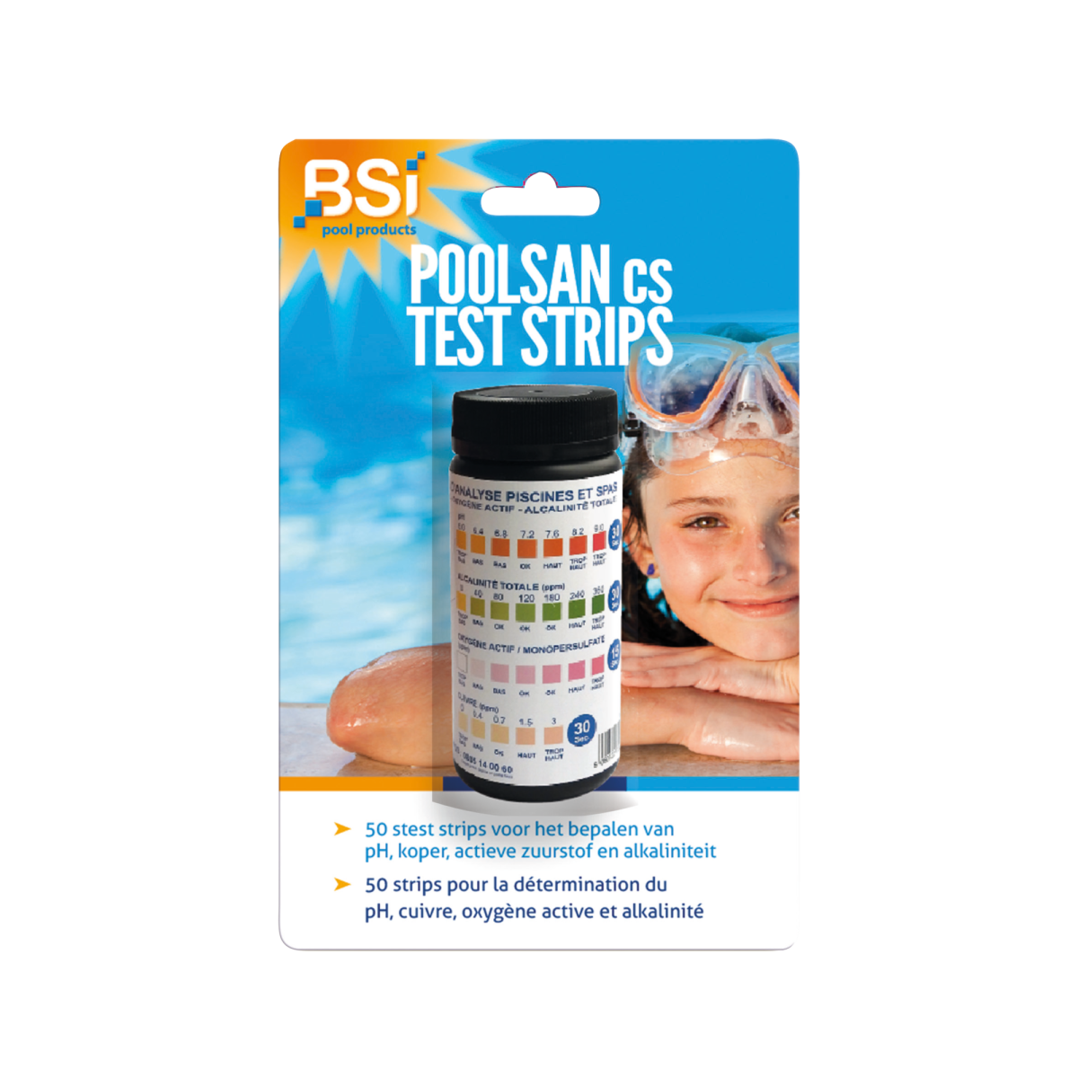 BSI PoolSan CS Bandelettes de test