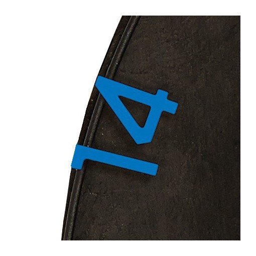 Numéros de cible HD2 - Bleu 10/pk