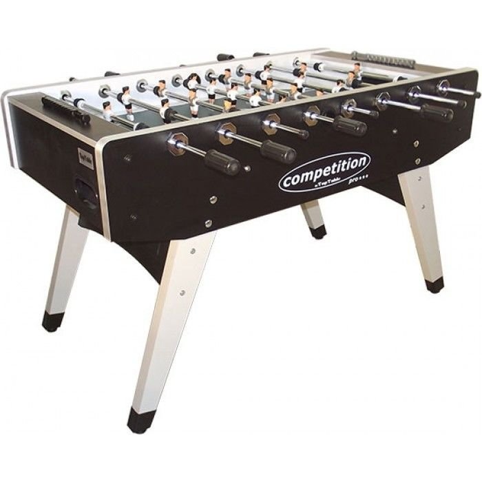 TopTable Competition Foldy Pro Formica/Metal Line Football Table Black
