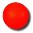 Balles de baby-foot en liège rouge fluo miniature