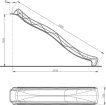 KBT Toboggan d'extension Tsuri Hauteur de plateforme 150cm Violet miniature