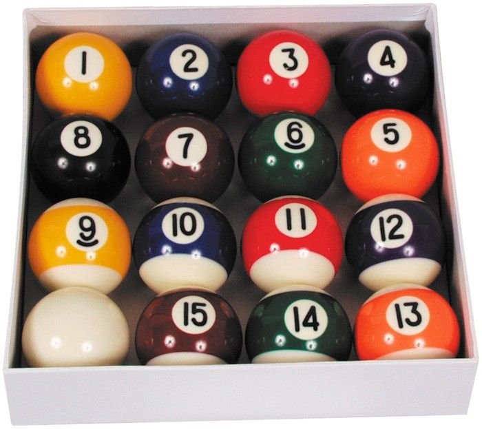 Jeu de billes de pool Ventura Economy 57,2 mm