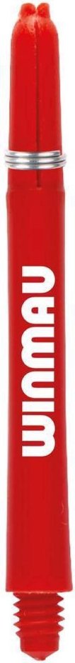 Tiges de fléchettes Winmau Nylon Signature - Rouge - Court - (1 jeu) miniature