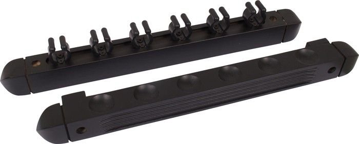 Cue rack for 6 cues - Black