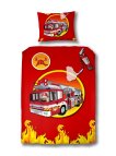 Housse de couette camion de pompiers miniature