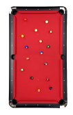NORTH Gardone Table de billard Noir/Rouge 7FT miniature