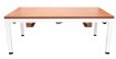 NORTH Essence Table de billard/Table à manger Blanc/Noyer 7FT miniature