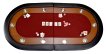 NORTH Table de poker Foldy Rouge 10 personnes miniature