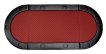 NORTH Tabletop Table de poker rouge 10 places miniature