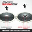 BERG Elite Regular Trampoline 380 Gris + Safety Net Deluxe miniature
