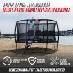 BERG Elite Regular Trampoline 380 Gris + Safety Net Deluxe miniature